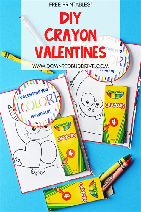 Free Crayon Valentine Printable